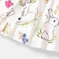 Baby Girl Allover Rabbit Print Long-sleeve Naia Dress Colorful image 5