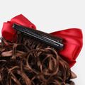Wave Ponytail Synthetic Hair Extension with Bow Clip for Girls Red image 2