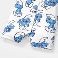 The Smurfs Baby Boy/Girl Short-sleeve Solid Waffle or Allover Print Naia™ Romper BLUEWHITE image 3