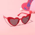 dia dos namorados crianças moldura de coração óculos decorativos Vermelho image 2