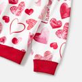 Valentine's Day Mommy and Me Allover Red Heart Print Long-sleeve Sweatshirts Red image 4