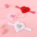 3-pack Valentine's Day Sequin Heart Decor Embroidered Rose Flower Headband for Girls Multi-color image 3