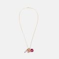 Kids Heart & Key & Bow Charm Necklace Multi-color image 4