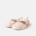 Baby / Toddler Bow Decor Heart Pattern Prewalker Shoes Beige image 3