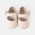 Baby / Toddler Bow Decor Heart Pattern Prewalker Shoes Beige image 1