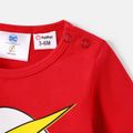 Justice League Baby Boy/Girl Cotton Long-sleeve Graphic Jumpsuit Red-2 image 4