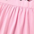 Barbie Toddler Girl Back Bowknot Design Cotton Short-sleeve Dress Light Pink image 5