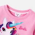 Barbie Toddler Girl Unicorn Print Cotton Pullover Sweatshirt Pink image 2