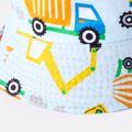 Toddler / Kid Transportation Pattern Bucket Hat Light Blue image 4