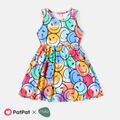 Naia Toddler Girl Tie Dyed Face Graphic Print Sleeveless Dress Colorful image 1