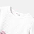 Kid Girl 3D Bowknot Design Pleated Plaid Splice Long-sleeve Dress ColorBlock image 3