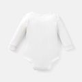 Baby Girl/Boy Cotton Button Design Ribbed Long-sleeve Rompers/ Elasticized Pants White image 5