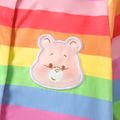 Care Bears Baby Boy/Girl Bear Patch Detail Striped Long-sleeve Jumpsuit Multi-color image 3