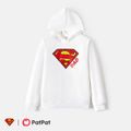 Superman Family Matching Cotton Long-sleeve Graphic Print White Hoodies White image 2