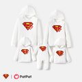 Superman Family Matching Cotton Long-sleeve Graphic Print White Hoodies White image 1