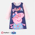 Peppa Pig Toddler Girl Naia Striped Long-sleeve Dress DENIMBLUE image 1