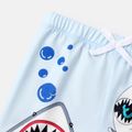 Naia Toddler Boy Shark Print Elasticized Shorts Light Blue image 4