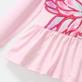 Barbie 2pcs Kid Girl Character Print Long-sleeve Tee and Star Print Leggings Set Pink image 4