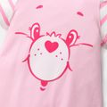 Care Bears Baby Boy/Girl Cotton Striped Short-sleeve Bear Print Jumpsuit Pink image 4