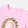 Kleinkinder Mädchen Krängel Süß Kurzärmelig T-Shirts rosa image 4