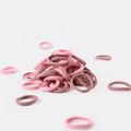 Canned Solid Elastic Hair Ties for Girls (About 40-pack) Pink image 3