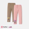 L.O.L. SURPRISE! Toddler Girl Cable Knit Textured Elasticized Leggings Pink image 2