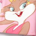 Looney Tunes 2pcs Toddler Girl/Boy Naia Character Print Short-sleeve Tee and Stripe Cotton Pants Set Pink image 2
