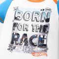 Hot Wheels Baby Boy Graphic Print Short-sleeve Naia™ Romper BLUE WHITE image 2
