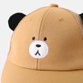 Toddler / Kid Cute Cartoon Little Bear Trucker Hat (The style of the hat adjustment buckle is random) Khaki image 3