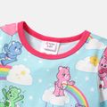 Care Bears Toddler Girl Rainbow/Heart Print/Polks dots Long-sleeve Dress Blue image 3