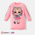 L.O.L. SURPRISE! Kid Girl Character Print Sweatshirt Dress Pink image 1