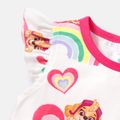 PAW Patrol Toddler Girl Naia Rainbow Print Flutter-sleeve Dress Colorful image 4