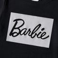 Barbie Mommy and Me Black Cotton Short-sleeve Letter Print Bodycon T-shirt Dresses Black image 5