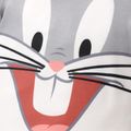Looney Tunes Baby Boy/Girl Animal Print Short-sleeve Naia Romper Grey image 3