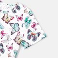 Mommy and Me Short-sleeve Allover Butterfly Print Naia Tee White image 3
