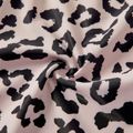 Family Matching Leopard Print Crisscross One-piece Swimsuit and Swim Trunks Black image 5