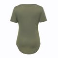Nursing Curved Hem Plain Short-sleeve Tee Army green image 4
