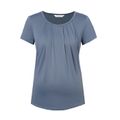 Maternity Ruched Front Short-sleeve Tee Azure- image 2