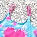 Kid Girl Tie Dyed Onepiece Slip Swimsuit Turquoise image 3