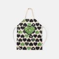 Valentine's Day Floral & Heart Print Apron for Mom and Me (Pattern Position Random) Multi-color image 1