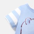 Care Bears Baby Boy/Girl Striped Short-sleeve Graphic Naia™ Romper Light Blue image 4