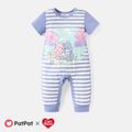 Care Bears Baby Boy/Girl Short-sleeve Striped Bear Graphic Naia Jumpsuit COLOREDSTRIPES image 1