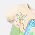 Naia™ Baby Boy Dinosaur Print Short-sleeve Romper LightApricot image 4