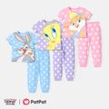 PAW Patrol 2pcs Toddler Girl/Boy Naia Character Print Short-sleeve Tee and Pants Set Azure- image 2