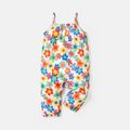 Baby Girl Allover Colorful Floral Print Cami Jumpsuit Colorful image 2