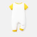 Tom and Jerry Baby Boy Short-sleeve Graphic Print Polka Dots or Striped Naia™ Jumpsuit Yellow image 3