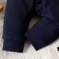 Baby Boy 95% Cotton Plaid Bow Tie Decor Long-sleeve Colorblock Jumpsuit Tibetanblue image 5