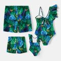 Look Familial Feuille de palmier Tenues de famille assorties Maillots de bain Vert image 2
