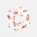 100% Cotton Muslin Baby Bib Floral Pattern Petal Shape 360° Rotate Bandana Drool Bib Multi-color image 1