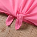 Mother's Day 2pcs Kid Girl Letter Print Short-sleeve Tee and Shorts Set Pink image 4